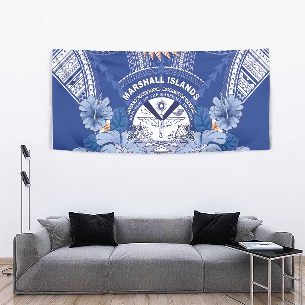 Marshall Islands Jemenei Day Tapestry Polynesian Tribal Tattoo Seashell Necklace