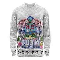 Guam Chamorro Liberation Day Long Sleeve Shirt 82nd Anniversary LT05 Unisex White - Polynesian Pride