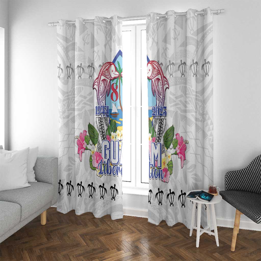 Guam Chamorro Liberation Day Window Curtain 81st Anniversary LT05