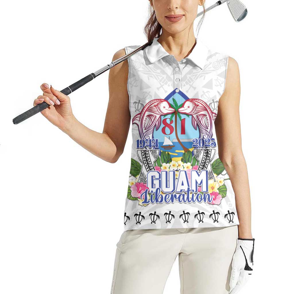 Guam Chamorro Liberation Day Women Sleeveless Polo Shirt 81st Anniversary LT05