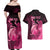 Personalised Cancer Fighter Couples Matching Off Shoulder Maxi Dress and Hawaiian Shirt I Beat Cancer