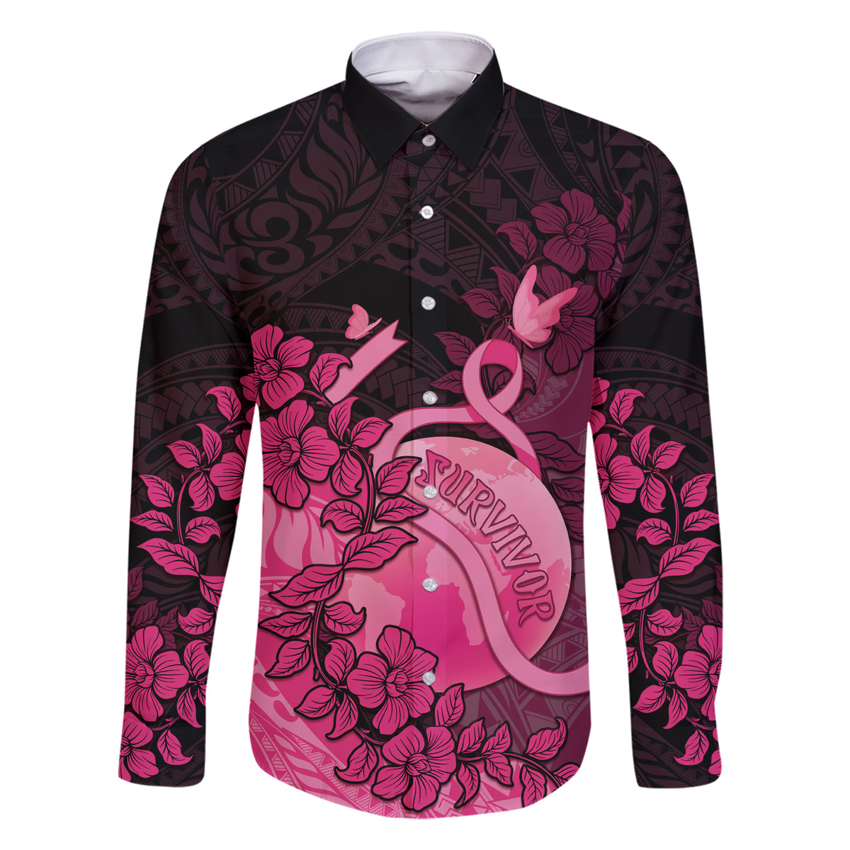 Personalised Cancer Fighter Family Matching Short Sleeve Bodycon Dress and Hawaiian Shirt I Beat Cancer