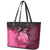 Cancer Fighter Leather Tote Bag I Beat Cancer