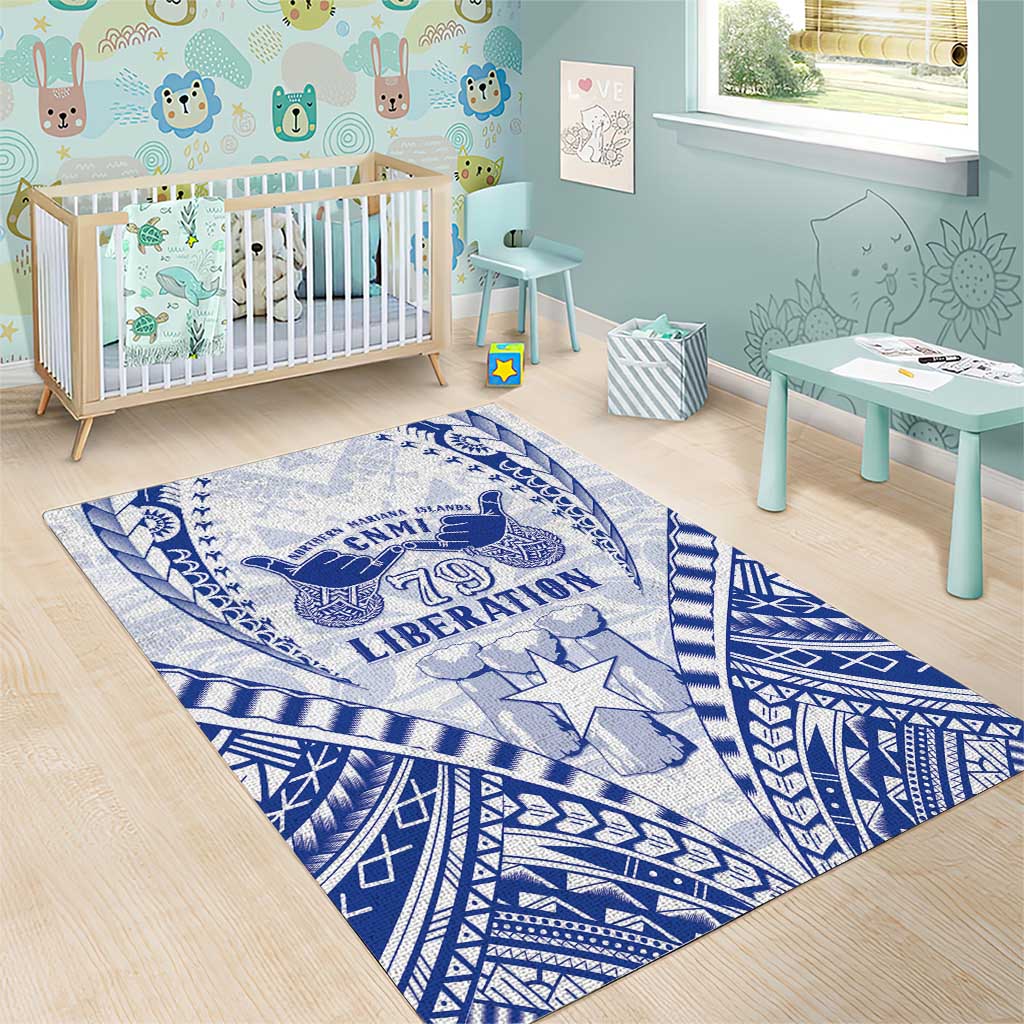 Northern Mariana Islands Liberation Day Area Rug 79th Anniversary