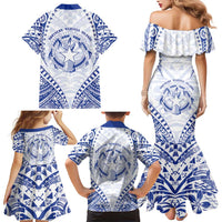 Northern Mariana Islands Liberation Day Family Matching Mermaid Dress and Hawaiian Shirt 79th Anniversary LT05 - Polynesian Pride