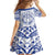 Northern Mariana Islands Liberation Day Family Matching Off Shoulder Maxi Dress and Hawaiian Shirt 79th Anniversary