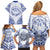 Northern Mariana Islands Liberation Day Family Matching Off Shoulder Short Dress and Hawaiian Shirt 79th Anniversary