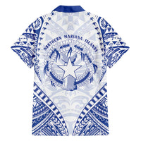 Northern Mariana Islands Liberation Day Family Matching Short Sleeve Bodycon Dress and Hawaiian Shirt 79th Anniversary LT05 - Polynesian Pride