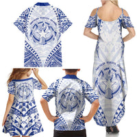 Northern Mariana Islands Liberation Day Family Matching Summer Maxi Dress and Hawaiian Shirt 79th Anniversary
