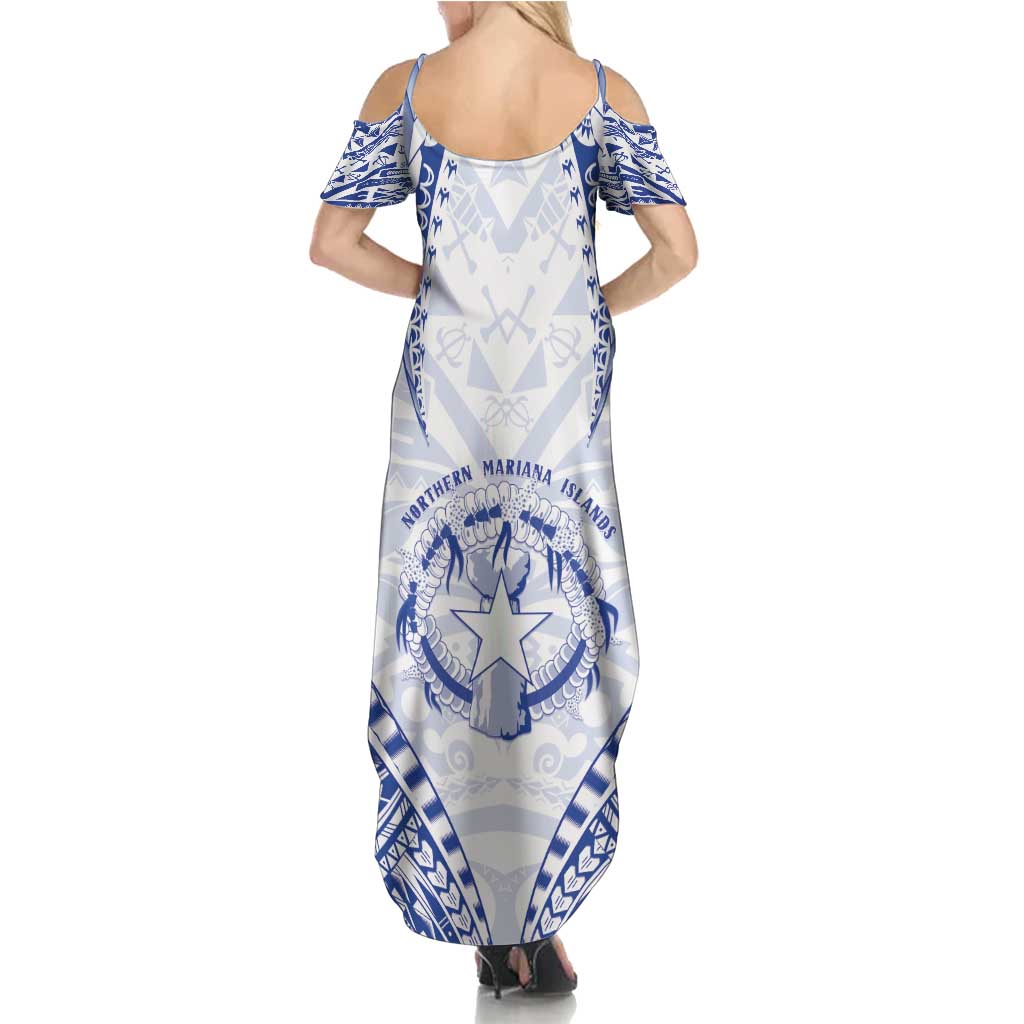 Northern Mariana Islands Liberation Day Family Matching Summer Maxi Dress and Hawaiian Shirt 79th Anniversary