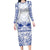 Northern Mariana Islands Liberation Day Long Sleeve Bodycon Dress 79th Anniversary