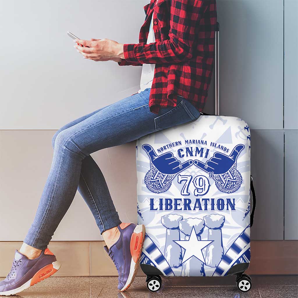 Northern Mariana Islands Liberation Day Luggage Cover 79th Anniversary