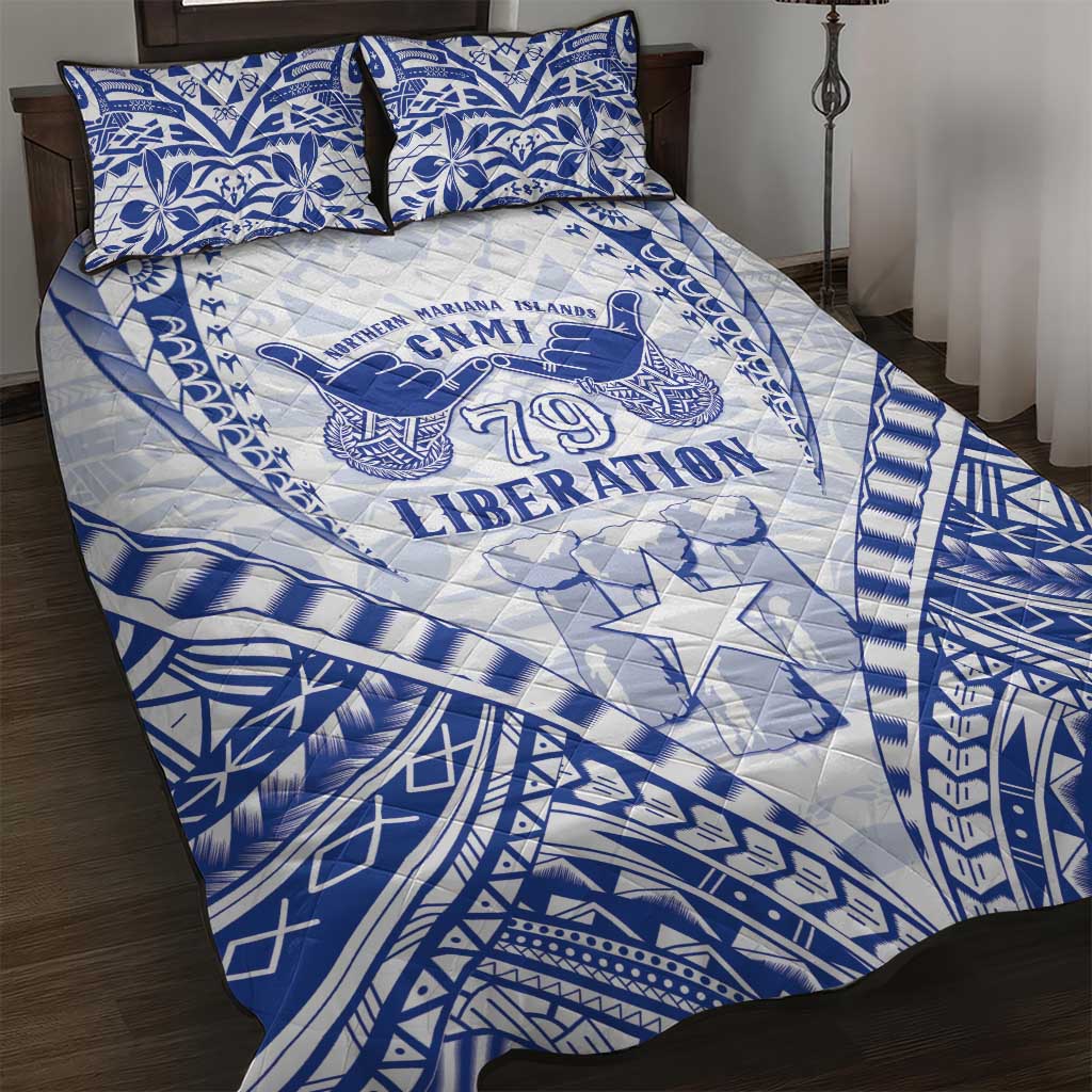 Northern Mariana Islands Liberation Day Quilt Bed Set 79th Anniversary