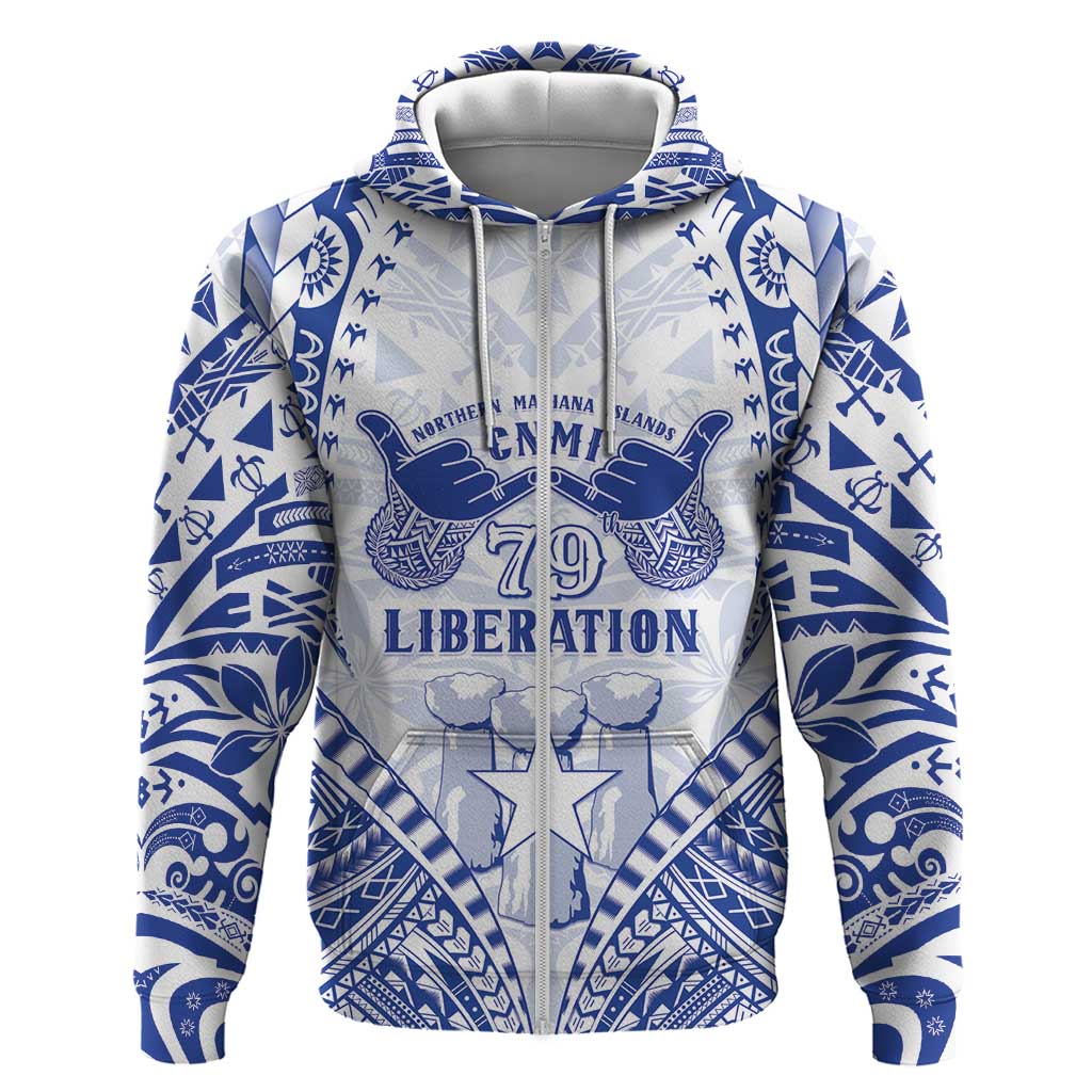 Northern Mariana Islands Liberation Day Zip Hoodie 79th Anniversary