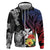 Wallis and Futuna Bastille Day Hoodie Tropical Turtle Hibiscus Polynesian Pattern