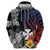 Wallis and Futuna Bastille Day Hoodie Tropical Turtle Hibiscus Polynesian Pattern