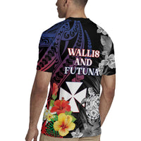 Wallis and Futuna Bastille Day Rugby Jersey Tropical Turtle Hibiscus Polynesian Pattern