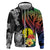 New Caledonia Bastille Day Zip Hoodie Tropical Turtle Hibiscus Polynesian Pattern