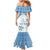 Personalised Palau Constitution Day Family Matching Mermaid Dress and Hawaiian Shirt Polynesian Turtle