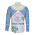 Personalised Palau Constitution Day Long Sleeve Button Shirt Polynesian Turtle