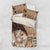 Samoa Siapo Elegant Bedding Set Hibiscus Chocolate Brown Motifs - Polynesian Pride