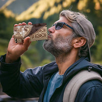 Samoa Siapo Elegant 4 in 1 Can Cooler Tumbler Hibiscus Chocolate Brown Motifs - Polynesian Pride
