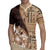 Samoa Siapo Elegant Rugby Jersey Hibiscus Chocolate Brown Motifs - Polynesian Pride