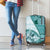 Samoa Siapo Elegant Luggage Cover Hibiscus Teal Motifs - Polynesian Pride