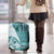 Samoa Siapo Elegant Luggage Cover Hibiscus Teal Motifs - Polynesian Pride