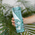 Samoa Siapo Elegant Skinny Tumbler Hibiscus Teal Motifs - Polynesian Pride