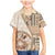 Samoa Siapo Elegant Family Matching Mermaid Dress and Hawaiian Shirt Hibiscus Beige Motifs - Polynesian Pride