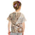 Samoa Siapo Elegant Kid T Shirt Hibiscus Beige Motifs - Polynesian Pride