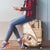 Samoa Siapo Elegant Luggage Cover Hibiscus Beige Motifs - Polynesian Pride