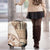 Samoa Siapo Elegant Luggage Cover Hibiscus Beige Motifs - Polynesian Pride
