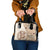 Samoa Siapo Elegant Shoulder Handbag Hibiscus Beige Motifs - Polynesian Pride
