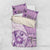 Samoa Siapo Elegant Bedding Set Hibiscus Violet Motifs - Polynesian Pride