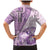 Samoa Siapo Elegant Family Matching Mermaid Dress and Hawaiian Shirt Hibiscus Violet Motifs - Polynesian Pride