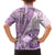 Samoa Siapo Elegant Family Matching Off Shoulder Maxi Dress and Hawaiian Shirt Hibiscus Violet Motifs - Polynesian Pride