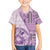 Samoa Siapo Elegant Family Matching Off Shoulder Maxi Dress and Hawaiian Shirt Hibiscus Violet Motifs - Polynesian Pride