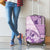 Samoa Siapo Elegant Luggage Cover Hibiscus Violet Motifs - Polynesian Pride