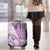 Samoa Siapo Elegant Luggage Cover Hibiscus Violet Motifs - Polynesian Pride