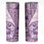 Samoa Siapo Elegant Skinny Tumbler Hibiscus Violet Motifs - Polynesian Pride