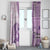 Samoa Siapo Elegant Window Curtain Hibiscus Violet Motifs - Polynesian Pride
