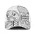 Samoa Siapo Elegant Baseball Net Cap Hibiscus White Motifs - Polynesian Pride