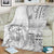 Samoa Siapo Elegant Blanket Hibiscus White Motifs - Polynesian Pride