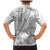 Samoa Siapo Elegant Family Matching Mermaid Dress and Hawaiian Shirt Hibiscus White Motifs - Polynesian Pride