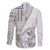 Samoa Siapo Elegant Family Matching Off The Shoulder Long Sleeve Dress and Hawaiian Shirt Hibiscus White Motifs - Polynesian Pride