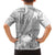 Samoa Siapo Elegant Family Matching Off Shoulder Maxi Dress and Hawaiian Shirt Hibiscus White Motifs - Polynesian Pride