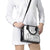 Samoa Siapo Elegant Shoulder Handbag Hibiscus White Motifs - Polynesian Pride