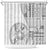 Samoa Siapo Elegant Shower Curtain Hibiscus White Motifs - Polynesian Pride